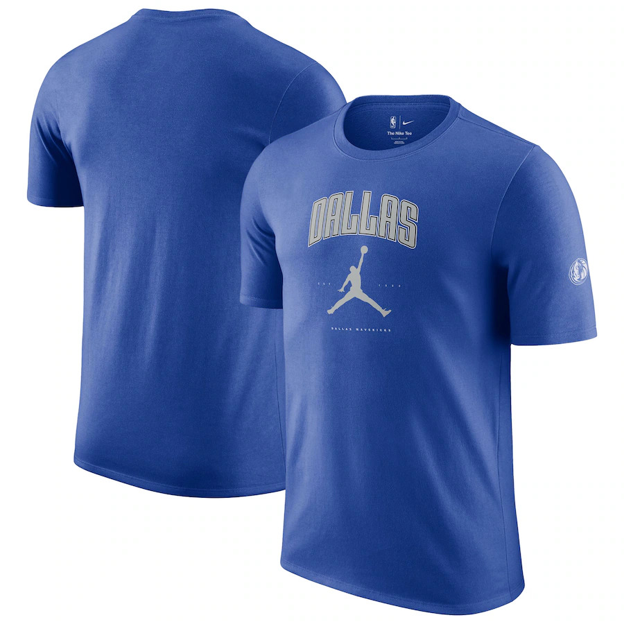 Men's Dallas Mavericks Blue Essential Cities T-Shirt